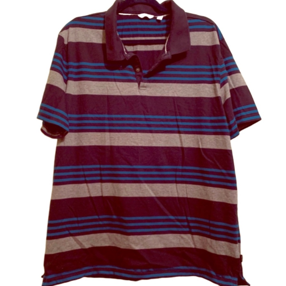 Calvin Klein Black and Blue Short Sleeve Tee